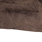 Ping Pong Table Cover Outdoor Waterproof Dustproof Silver Coating Table Tennis Cover for Courtyard Terrace Brown