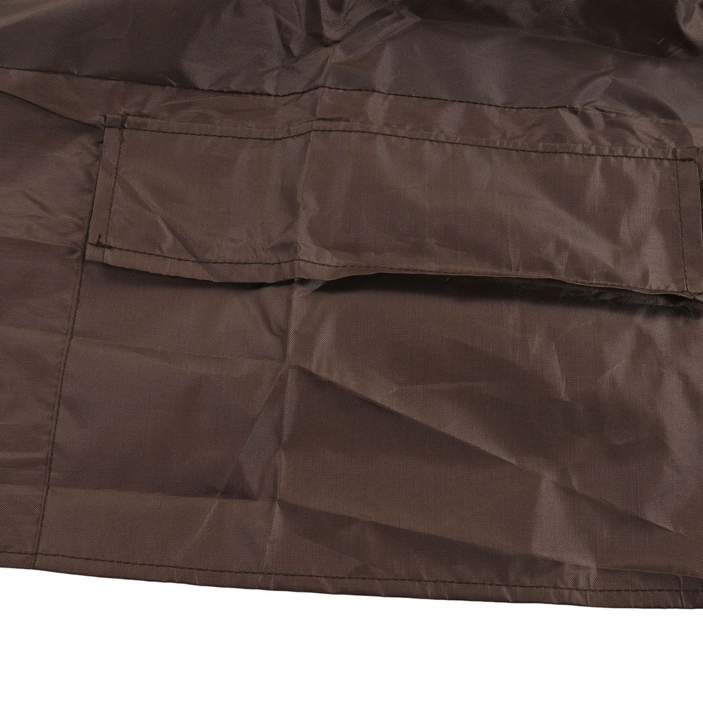 Table Tennis Table Dustproof Cover Courtyard Patio Rainproof Sun Protection Table Tile Cover Brown