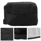 Welding Machine Canopy Waterproof 190T Silver Plated Polyester Taffeta UV Proof Welder Dust Cover for Garden Balcony 47x28x37cm/18.5x11.0x14.6in Black