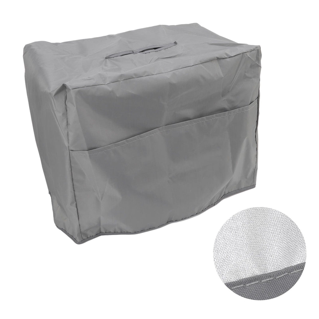 Welding Machine Canopy Waterproof 190T Silver Plated Polyester Taffeta UV Proof Welder Dust Cover for Garden Balcony 47x28x37cm/18.5x11.0x14.6in Grey