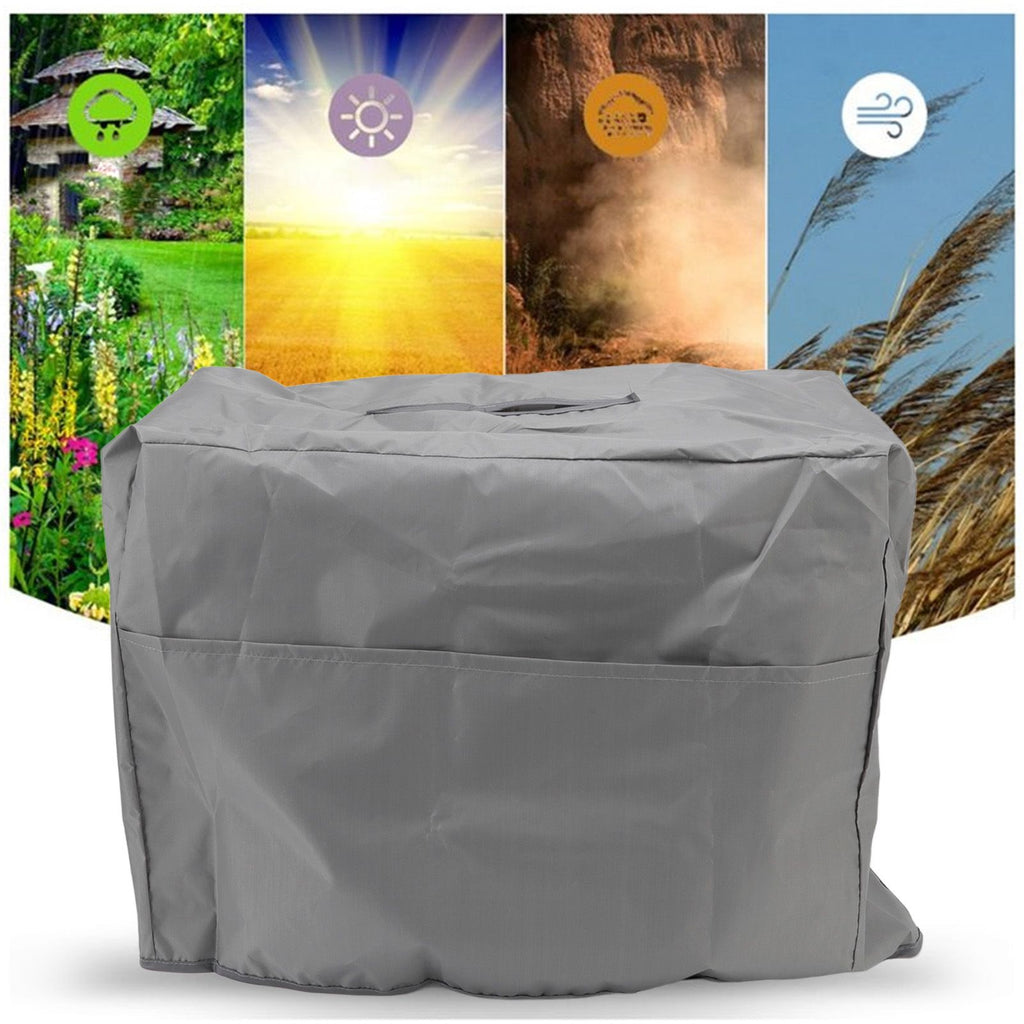 Welding Machine Canopy Waterproof 190T Silver Plated Polyester Taffeta UV Proof Welder Dust Cover for Garden Balcony 47x28x37cm/18.5x11.0x14.6in Grey