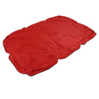 Outdoor Swing Canopy Silver Coated Oxford Cloth Waterproof Swing Chair Top Cover for Garden Sun Shade Accessory Red