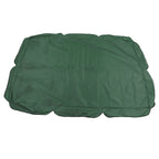Outdoor Swing Canopy Silver Coated Oxford Cloth Waterproof Swing Chair Top Cover for Garden Sun Shade Accessory Dark Green