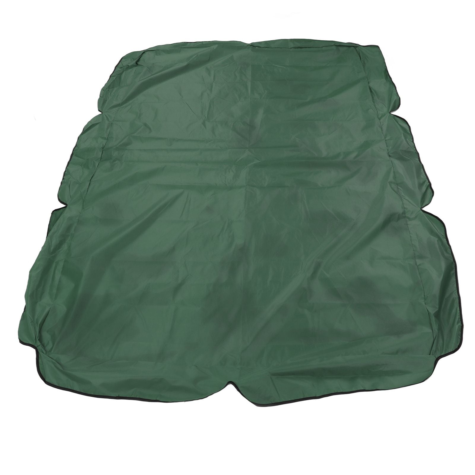 Outdoor Swing Canopy Silver Coated Oxford Cloth Waterproof Swing Chair Top Cover for Garden Sun Shade Accessory Dark Green