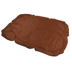 Outdoor Swing Canopy Silver Coated Oxford Cloth Waterproof Swing Chair Top Cover for Garden Sun Shade Accessory Brown