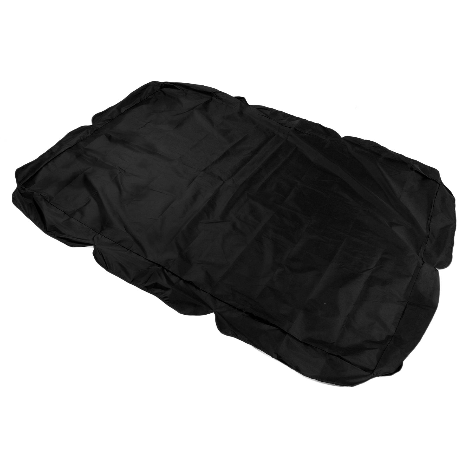 Outdoor Swing Canopy Silver Coated Oxford Cloth Waterproof Swing Chair Top Cover for Garden Sun Shade Accessory Black