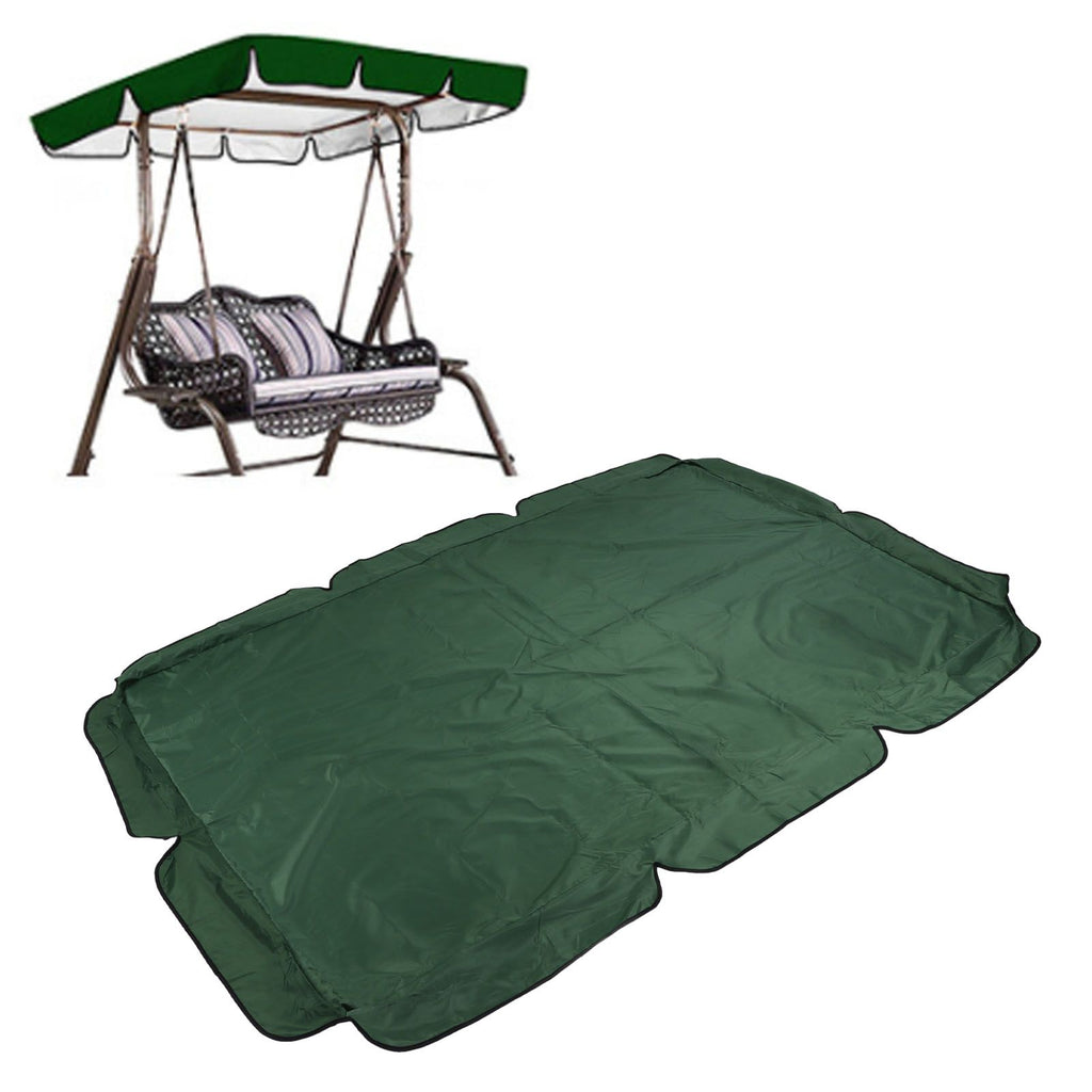 Outdoor Swing Canopy Waterproof Porch Top Cover Replacement UV Proof for Patio Yard Chair Dark Green