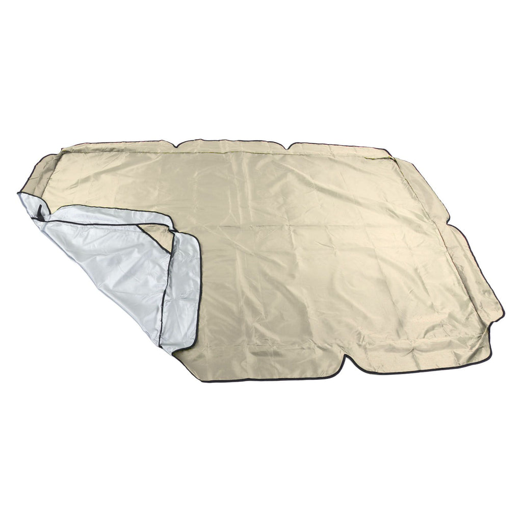 Outdoor Swing Canopy Waterproof Porch Top Cover Replacement UV Proof for Patio Yard Chair Beige