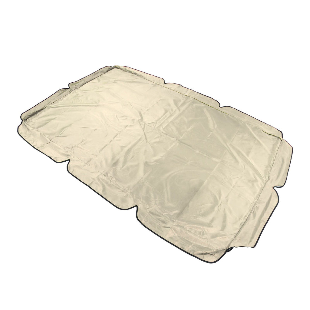 Outdoor Swing Canopy Waterproof Porch Top Cover Replacement UV Proof for Patio Yard Chair Beige
