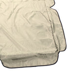 Outdoor Swing Canopy Waterproof Porch Top Cover Replacement UV Proof for Patio Yard Chair Beige