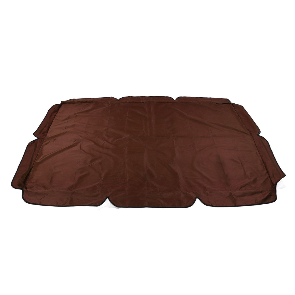 Outdoor Swing Canopy Waterproof Porch Top Cover Replacement UV Proof for Patio Yard Chair Brown