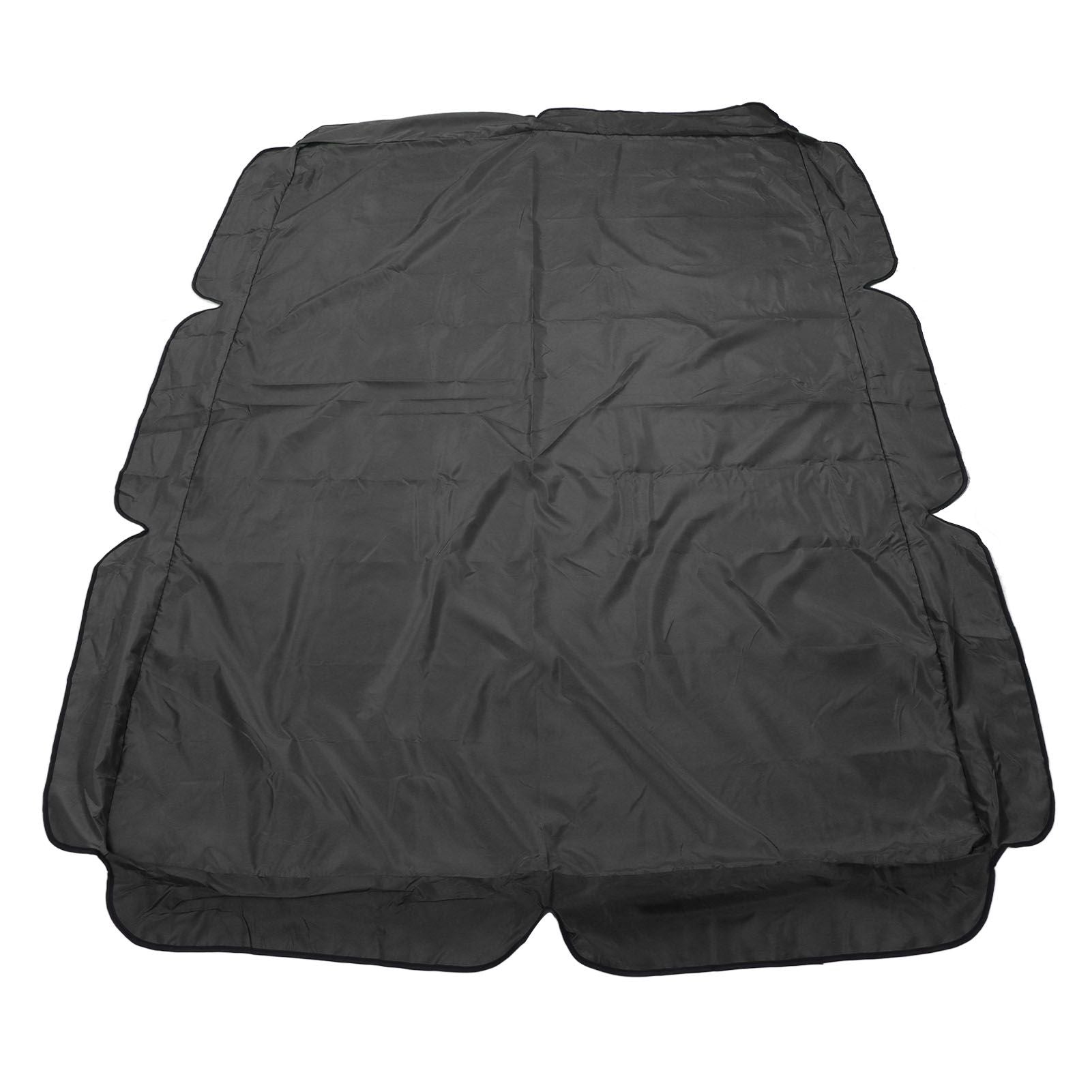 Outdoor Swing Canopy Waterproof Porch Top Cover Replacement UV Proof for Patio Yard Chair Black