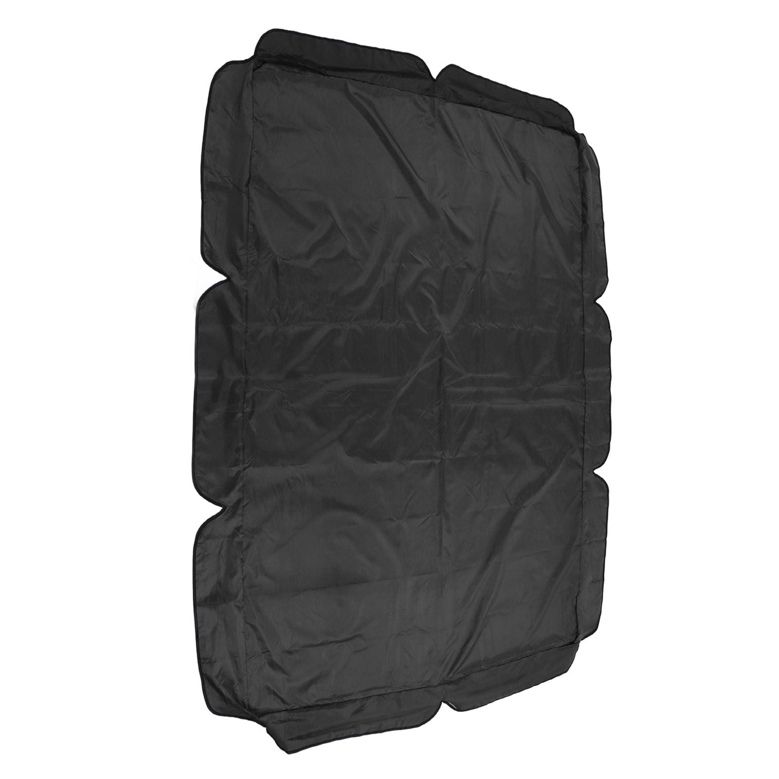 Outdoor Swing Canopy Waterproof Porch Top Cover Replacement UV Proof for Patio Yard Chair Black