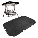 Outdoor Swing Canopy Waterproof Porch Top Cover Replacement UV Proof for Patio Yard Chair Black