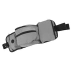 Pet Training Waist Pouch Bag Polyester Multiple Pockets Removable Snack Bag for Outdoor Grey