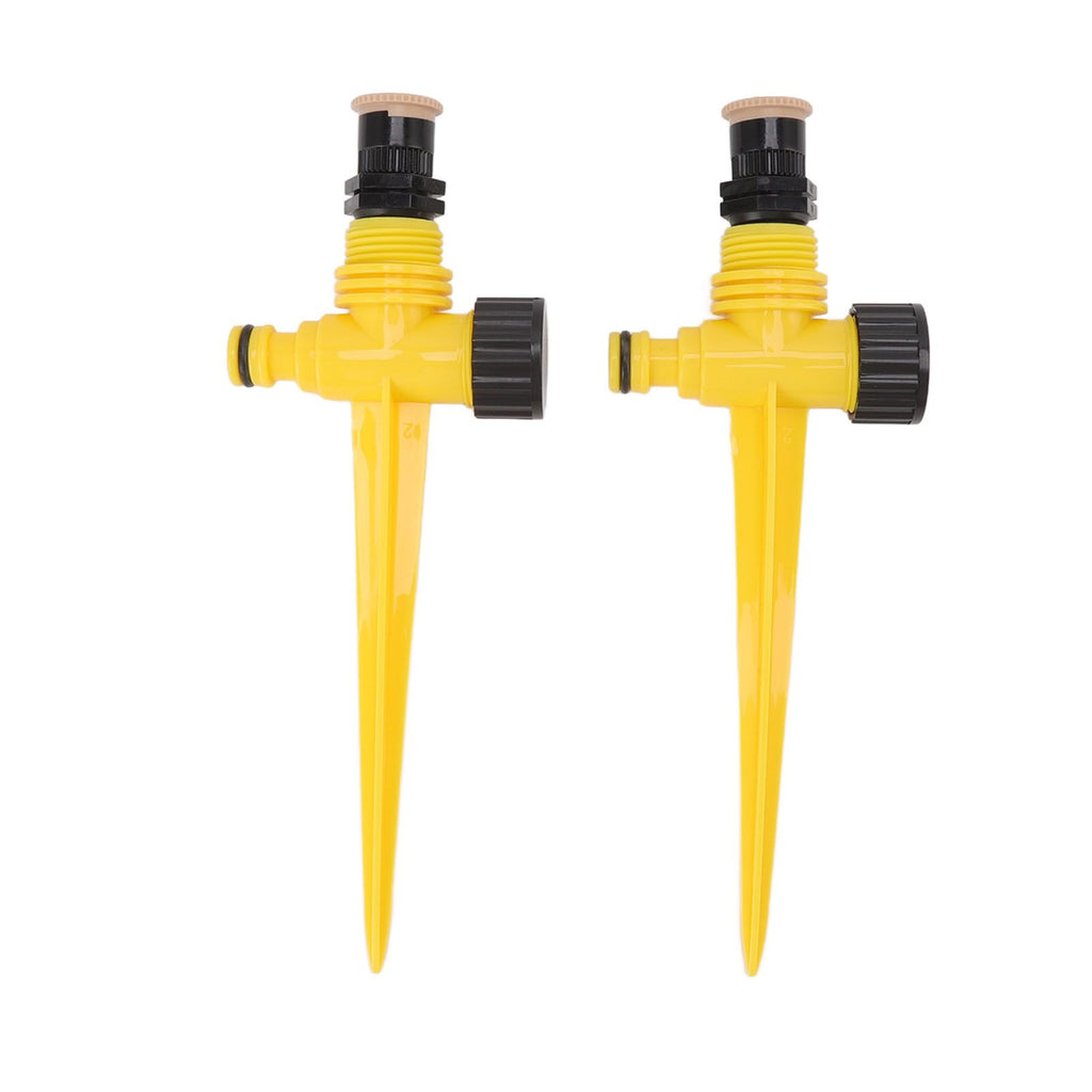 2Set 360 Degree Rotating Garden Yard Sprinkler Ground Plug Type McGonagall Sprinkler Head for Drip Irrigation Green Cooling