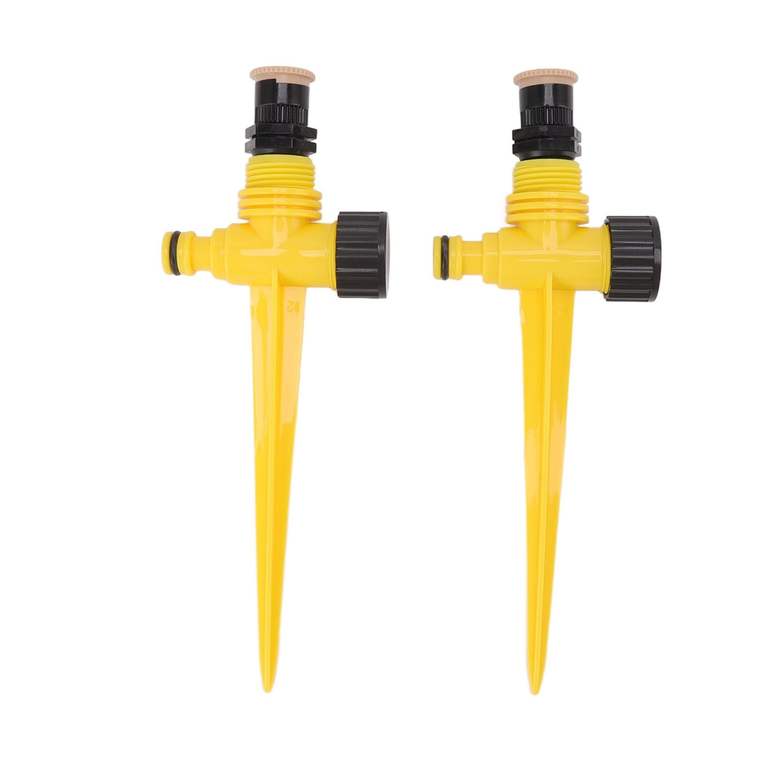 2Set 360 Degree Rotating Garden Yard Sprinkler Ground Plug Type McGonagall Sprinkler Head for Drip Irrigation Green Cooling