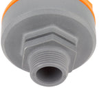 Orange Automatic Air Vent Valve High Hardness Great Flowing Rate PP Exhaust Vent Valve Top G1/2 Bottom G1 Fast Type 6632A PP