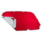Swing Canopy Replacement Silver Coated Oxford Cloth Waterproof Swing Chair Canopy Cover for Outdoor Garden Balcony Red