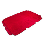 Swing Canopy Replacement Silver Coated Oxford Cloth Waterproof Swing Chair Canopy Cover for Outdoor Garden Balcony Red