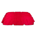 Swing Canopy Replacement Silver Coated Oxford Cloth Waterproof Swing Chair Canopy Cover for Outdoor Garden Balcony Red