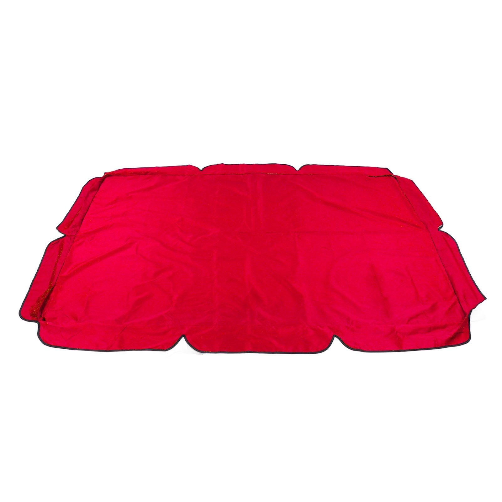 Swing Canopy Replacement Silver Coated Oxford Cloth Waterproof Swing Chair Canopy Cover for Outdoor Garden Balcony Red