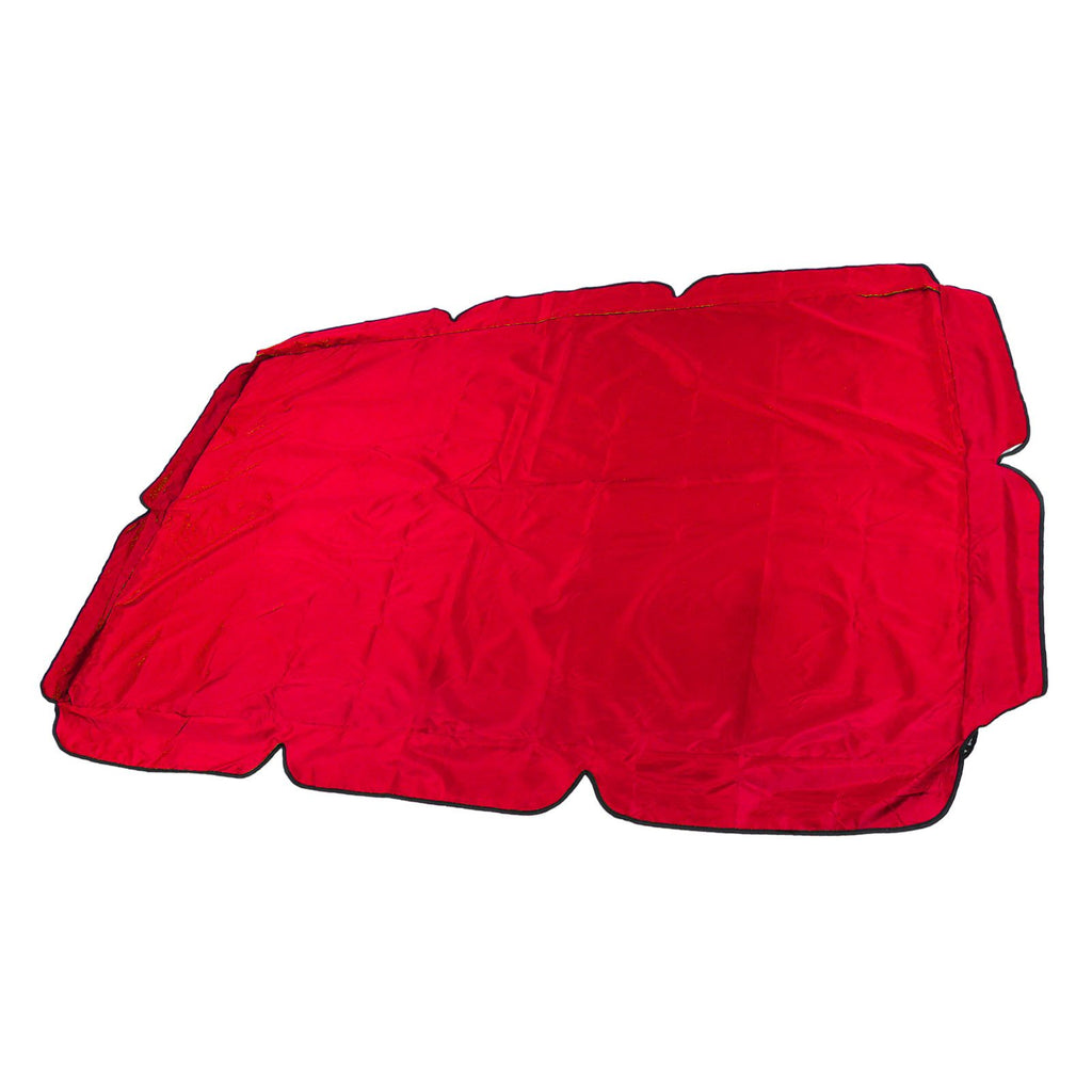 Swing Canopy Replacement Silver Coated Oxford Cloth Waterproof Swing Chair Canopy Cover for Outdoor Garden Balcony Red