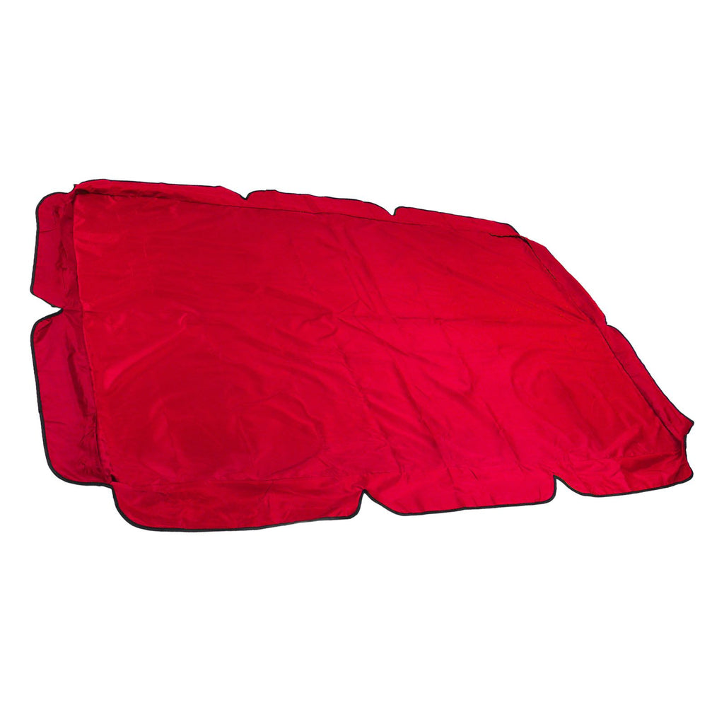 Swing Canopy Replacement Silver Coated Oxford Cloth Waterproof Swing Chair Canopy Cover for Outdoor Garden Balcony Red