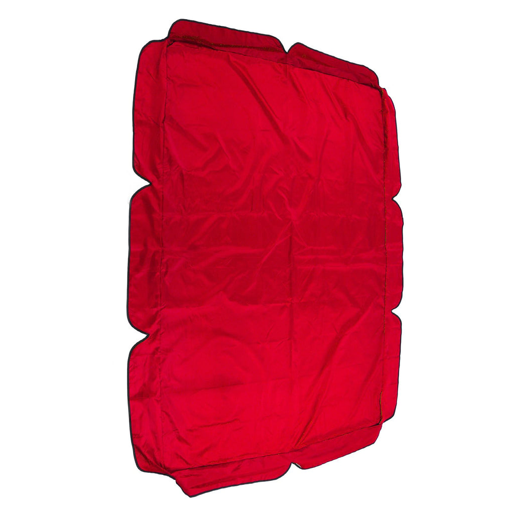 Swing Canopy Replacement Silver Coated Oxford Cloth Waterproof Swing Chair Canopy Cover for Outdoor Garden Balcony Red