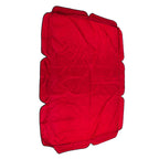 Swing Canopy Replacement Silver Coated Oxford Cloth Waterproof Swing Chair Canopy Cover for Outdoor Garden Balcony Red