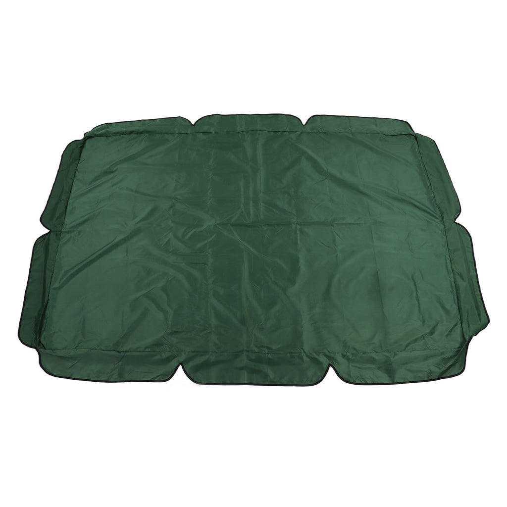 Swing Canopy Replacement Silver Coated Oxford Cloth Waterproof Swing Chair Canopy Cover for Outdoor Garden Balcony Dark Green