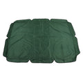 Swing Canopy Replacement Silver Coated Oxford Cloth Waterproof Swing Chair Canopy Cover for Outdoor Garden Balcony Dark Green