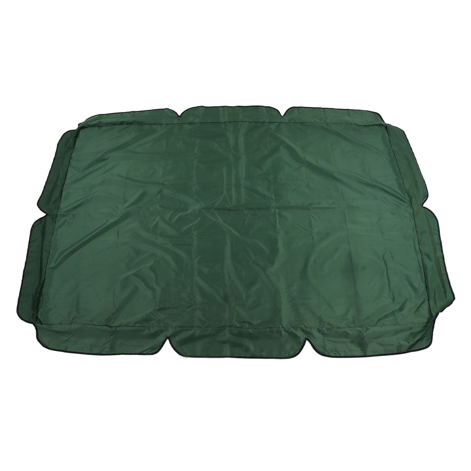 Swing Canopy Replacement Silver Coated Oxford Cloth Waterproof Swing Chair Canopy Cover for Outdoor Garden Balcony Dark Green