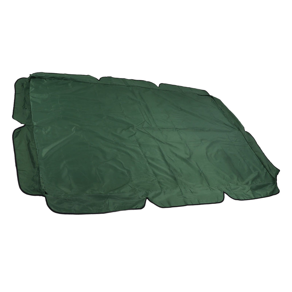 Swing Canopy Replacement Silver Coated Oxford Cloth Waterproof Swing Chair Canopy Cover for Outdoor Garden Balcony Dark Green