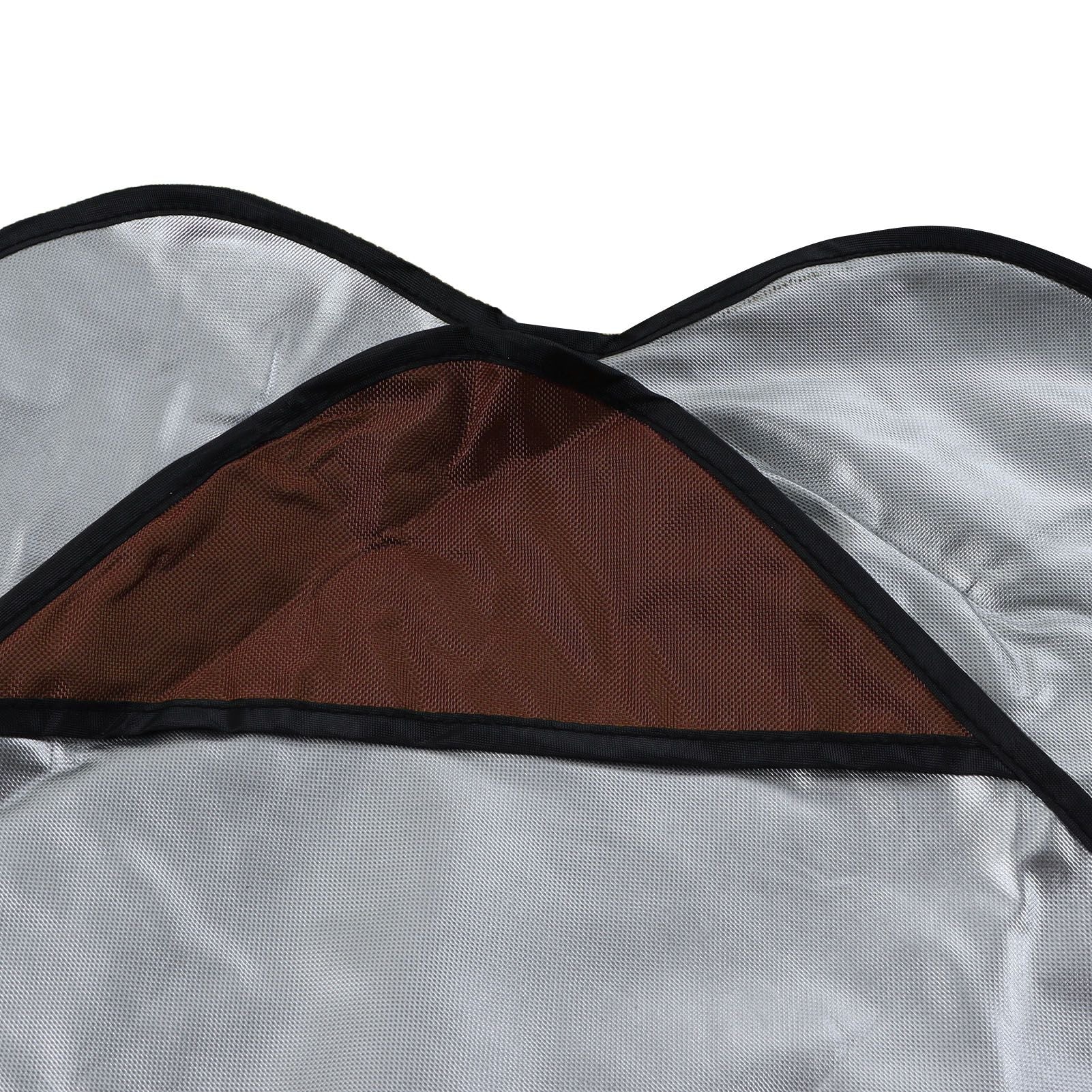 Swing Canopy Replacement Silver Coated Oxford Cloth Waterproof Swing Chair Canopy Cover for Outdoor Garden Balcony Brown