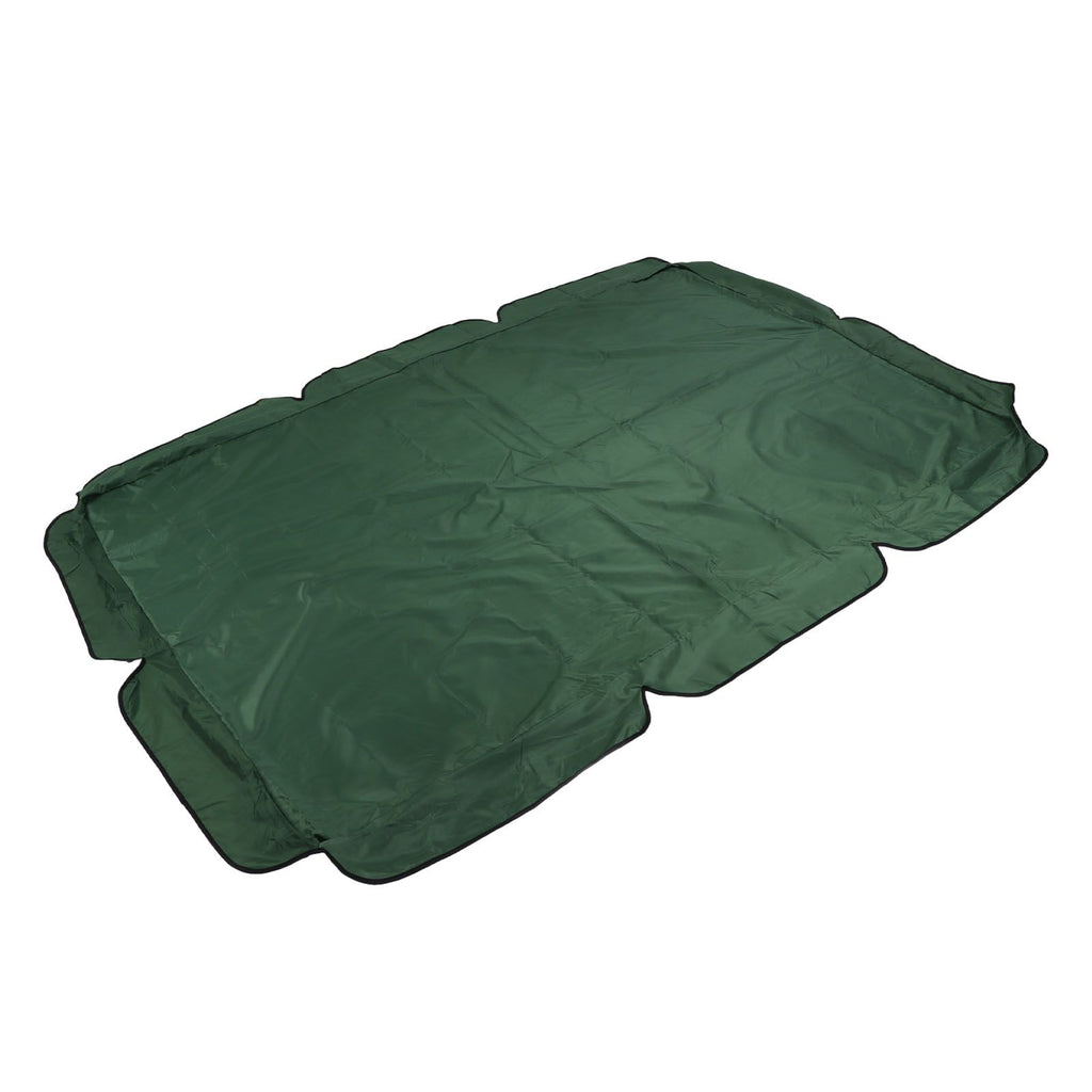 Swing Canopy 600D Silver Coated Oxford Cloth Waterproof Swing Top Cover for Outdoor Dark Green