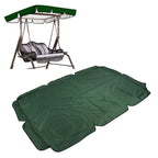 Swing Canopy 600D Silver Coated Oxford Cloth Waterproof Swing Top Cover for Outdoor Dark Green