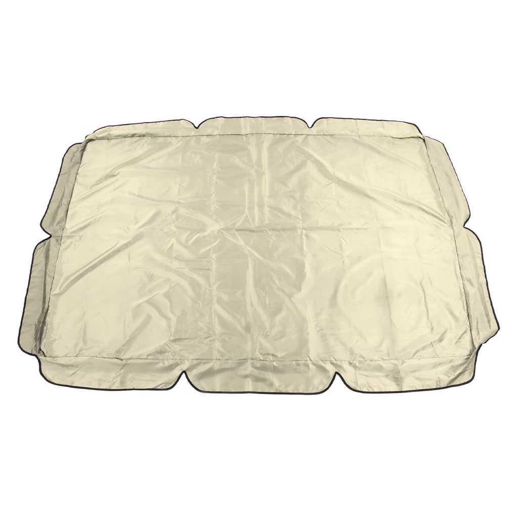 Swing Canopy 600D Silver Coated Oxford Cloth Waterproof Swing Top Cover for Outdoor Beige