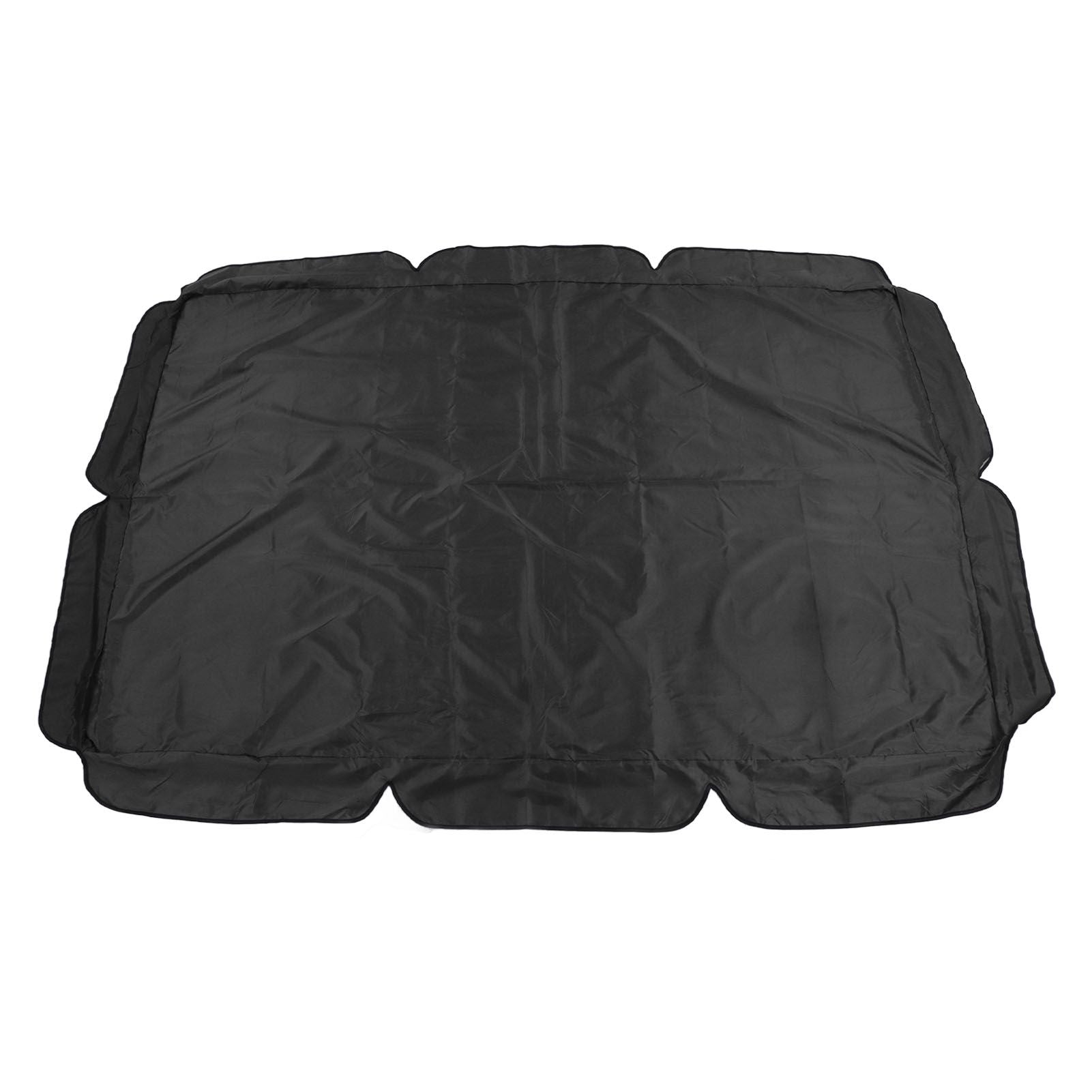 Swing Canopy 600D Silver Coated Oxford Cloth Waterproof Swing Top Cover for Outdoor Black