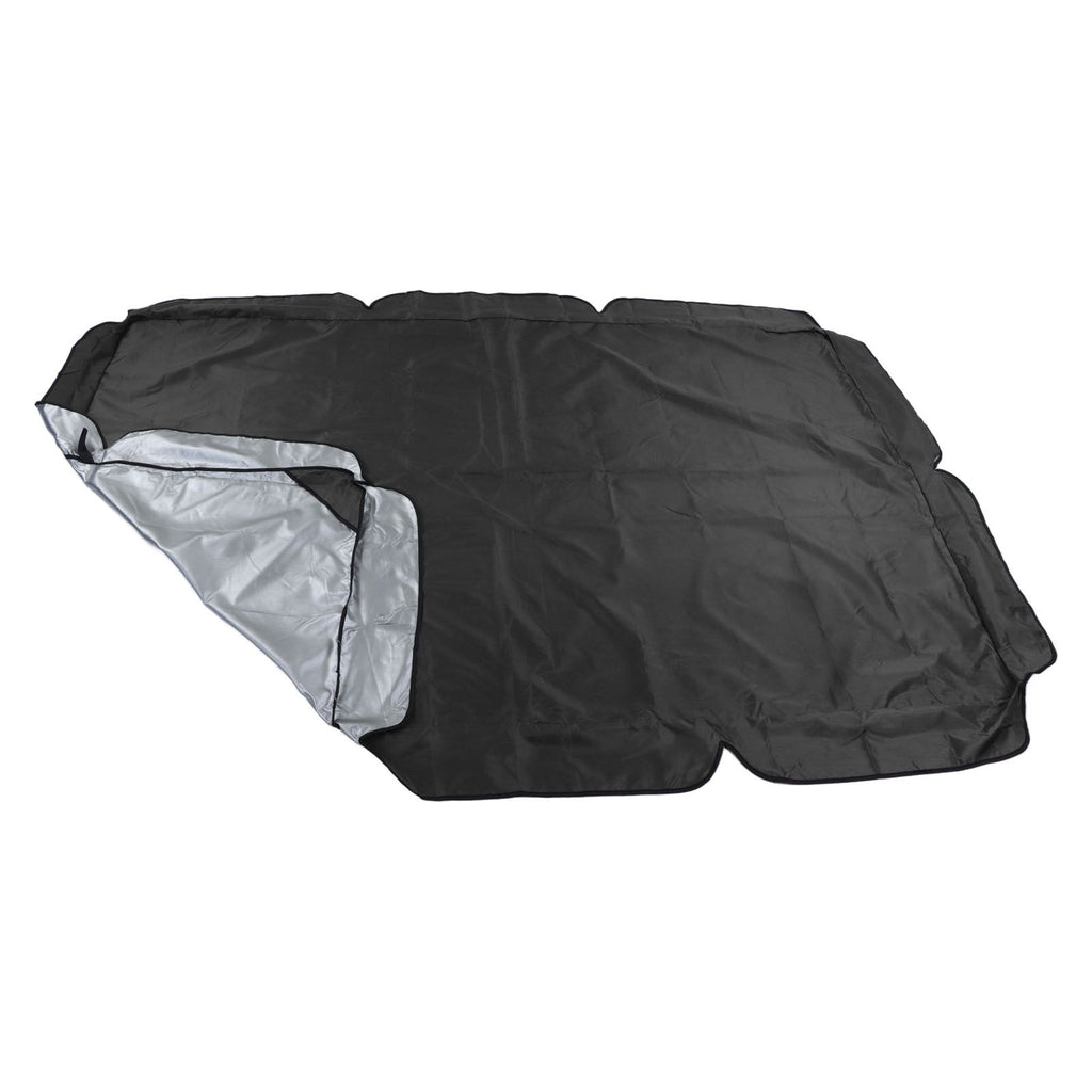 Swing Canopy 600D Silver Coated Oxford Cloth Waterproof Swing Top Cover for Outdoor Black