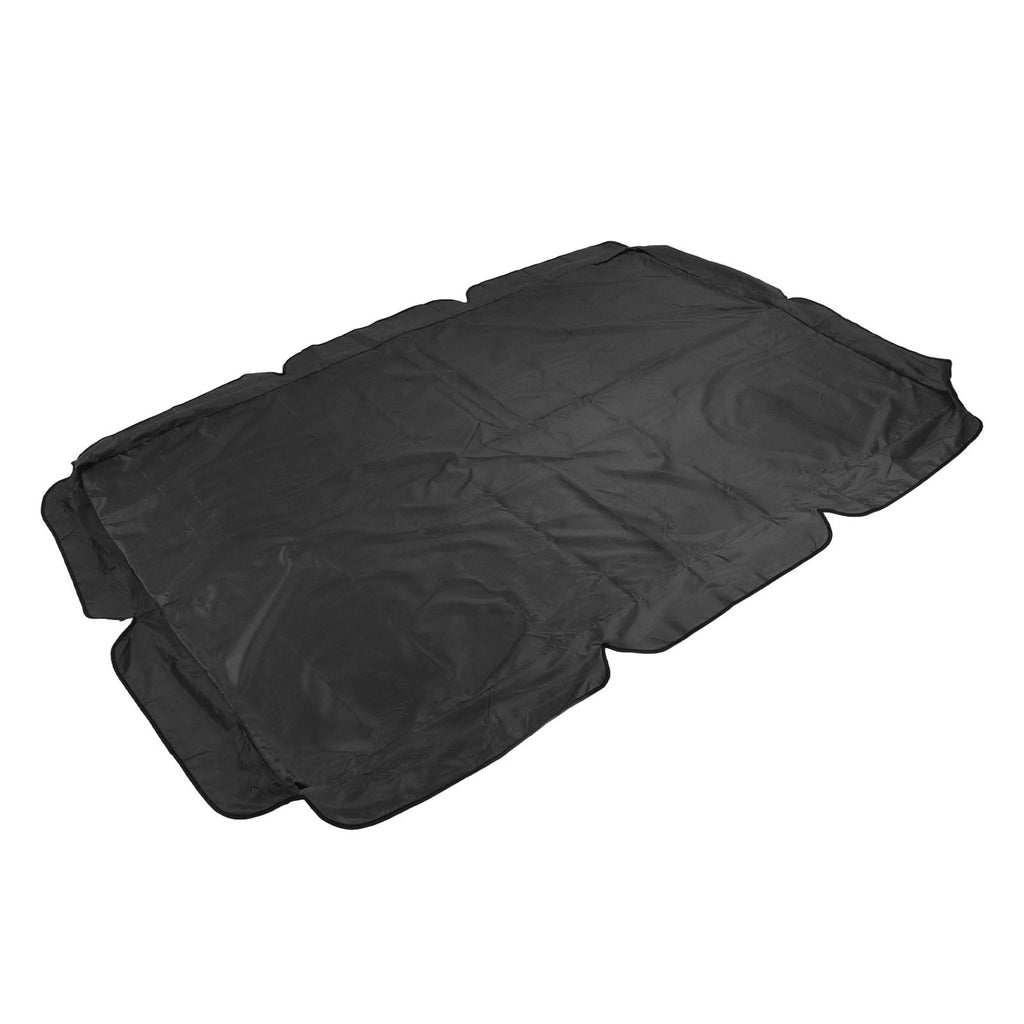 Swing Canopy 600D Silver Coated Oxford Cloth Waterproof Swing Top Cover for Outdoor Black