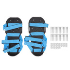 Lawn Aerator Shoes Garden Scarifier Shoes Soil Aeration Spike Shoes for Patio Yard Grassland Blue