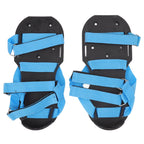 Lawn Aerator Shoes Garden Scarifier Shoes Soil Aeration Spike Shoes for Patio Yard Grassland Blue