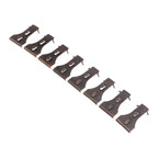 8Pcs Brick Hook Clips Steel Brick Hanger Fits Standard Size Bricks 2 1/4 Inch to 2 3/8 Inch in Height
