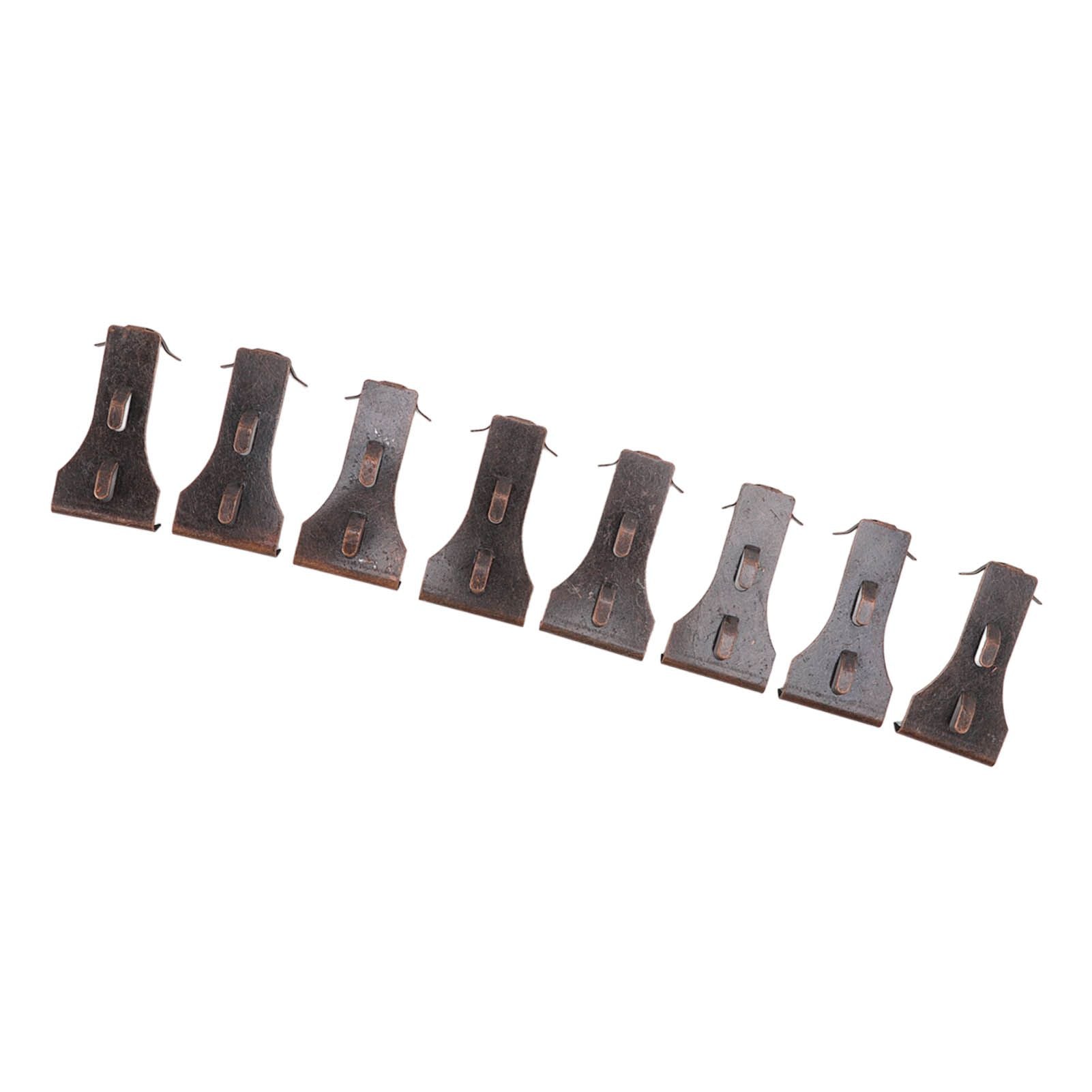 8Pcs Brick Hook Clips Steel Brick Hanger Fits Standard Size Bricks 2 1/4 Inch to 2 3/8 Inch in Height