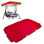 Outdoor Swing Canopy Garden Courtyard Waterproof Rocking Chair Dust Top Cover 210D Silver Coated Oxford Cloth Balcony Swing Canopy Red