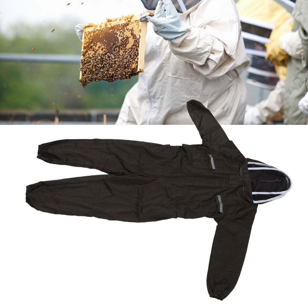 All in One Green Beekeeping Suit Ventilated Breathable Polyester Full Body Protective Beekeeper Clothes