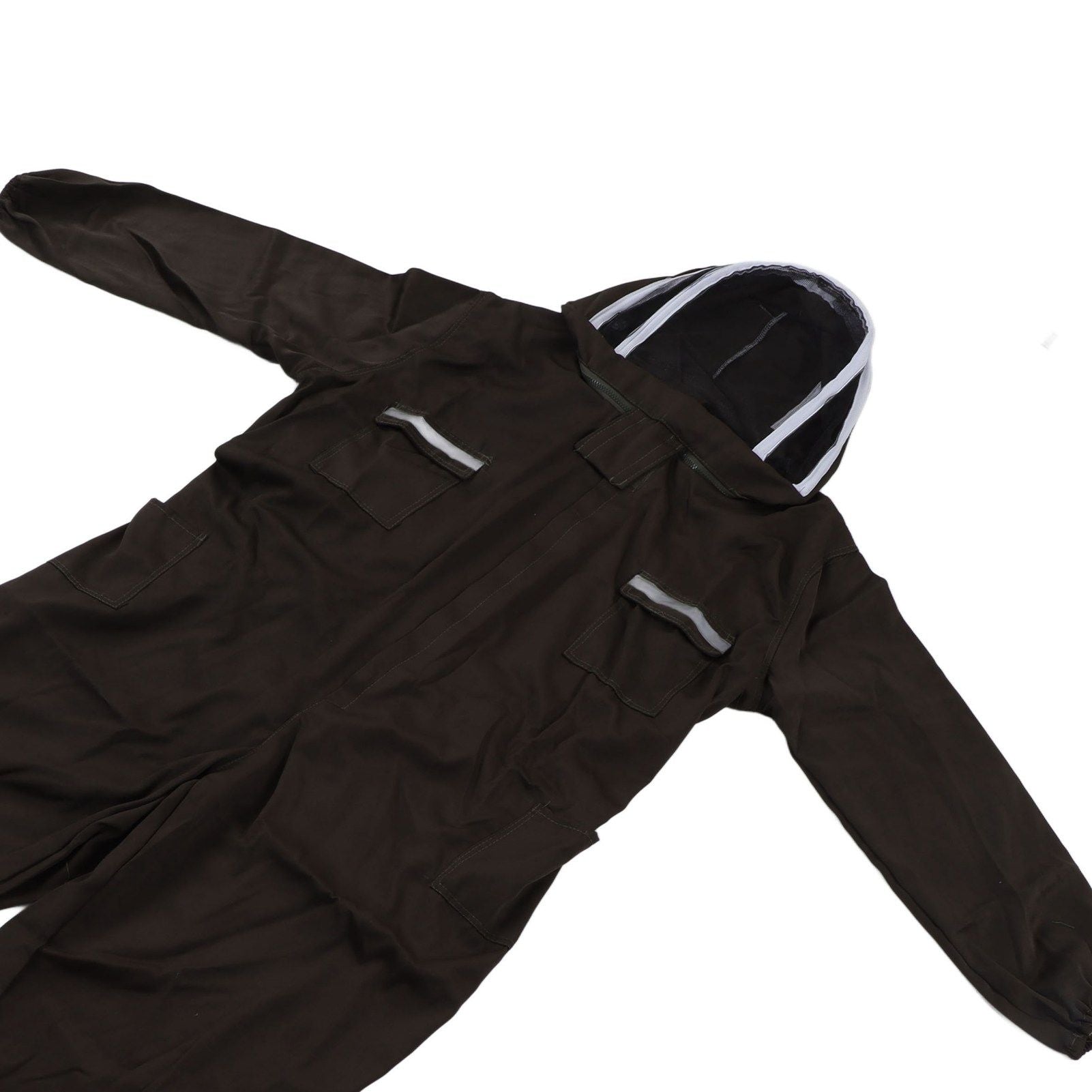 All in One Green Beekeeping Suit Ventilated Breathable Polyester Full Body Protective Beekeeper Clothes