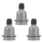 3 Pcs E27 Lamp Holder Waterproof Good Heat Insulation Anti Melting Ceramic E27 Light Socket