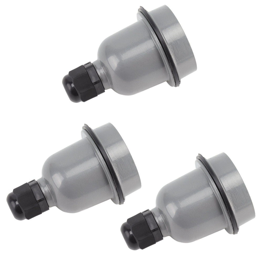 3 Pcs E27 Lamp Holder Waterproof Good Heat Insulation Anti Melting Ceramic E27 Light Socket